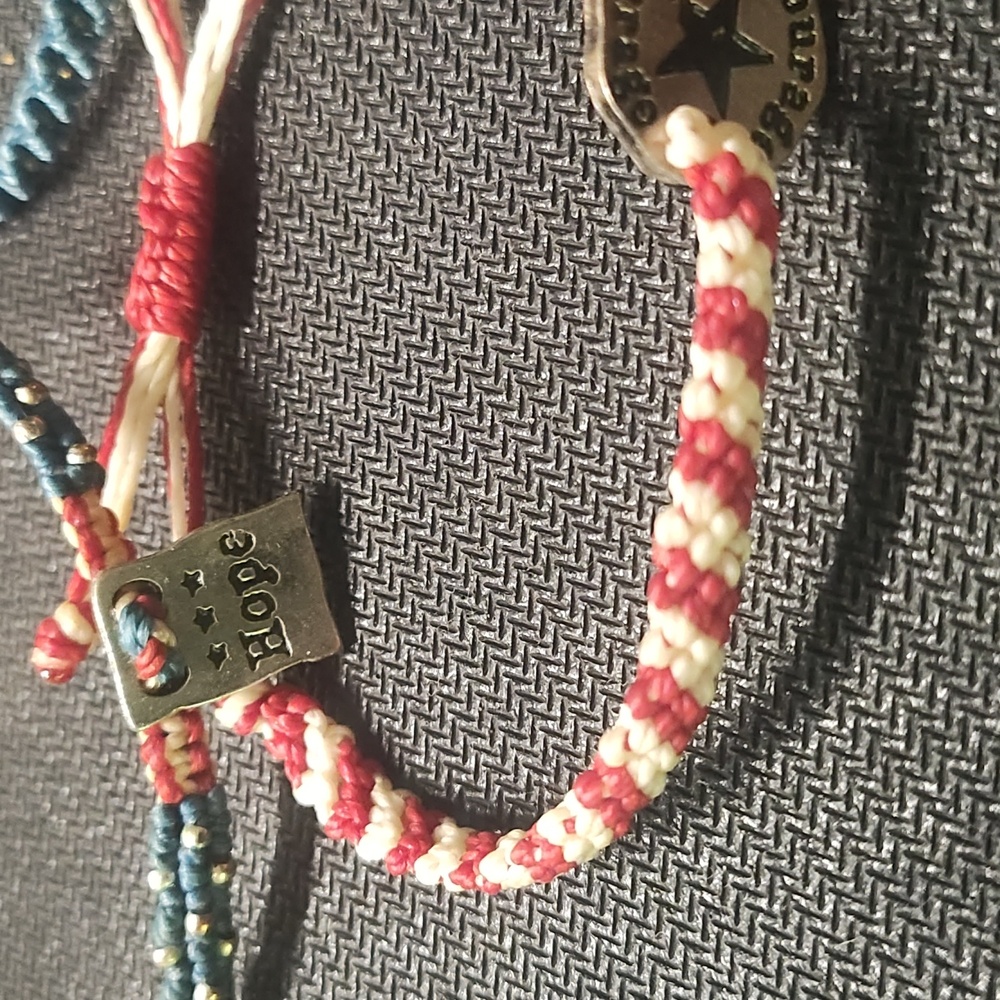 Colorful Braided Bracelets Set - Adjustable - Picture 2 of 4